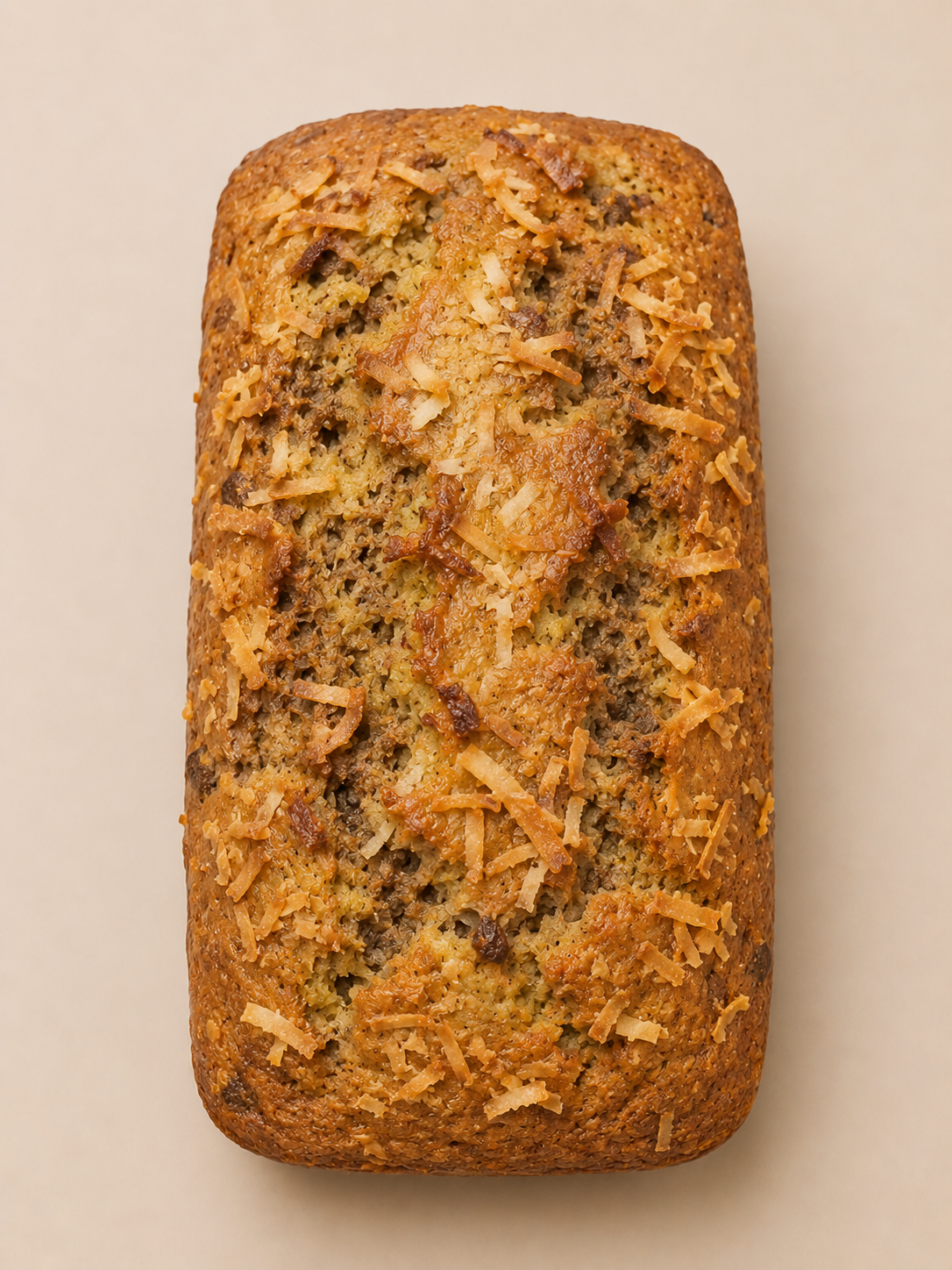 Lemon Zest Banana Coconut Marble Loaf
