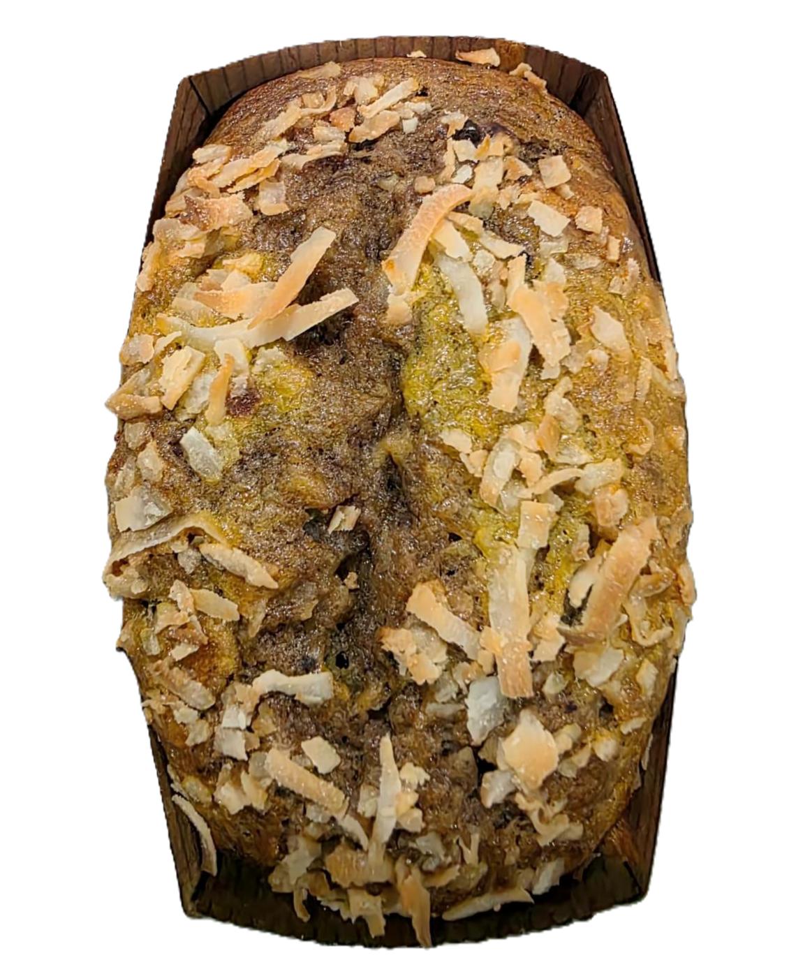 Lemon Zest Banana Coconut Marble Loaf